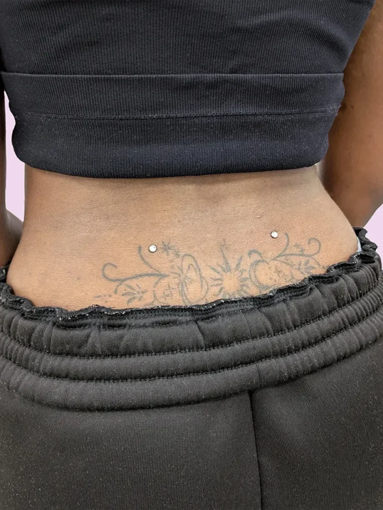 Close up of a pair of back dermals